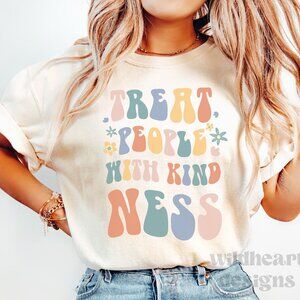 Treat People With Kindness Shirt - Heather Dust